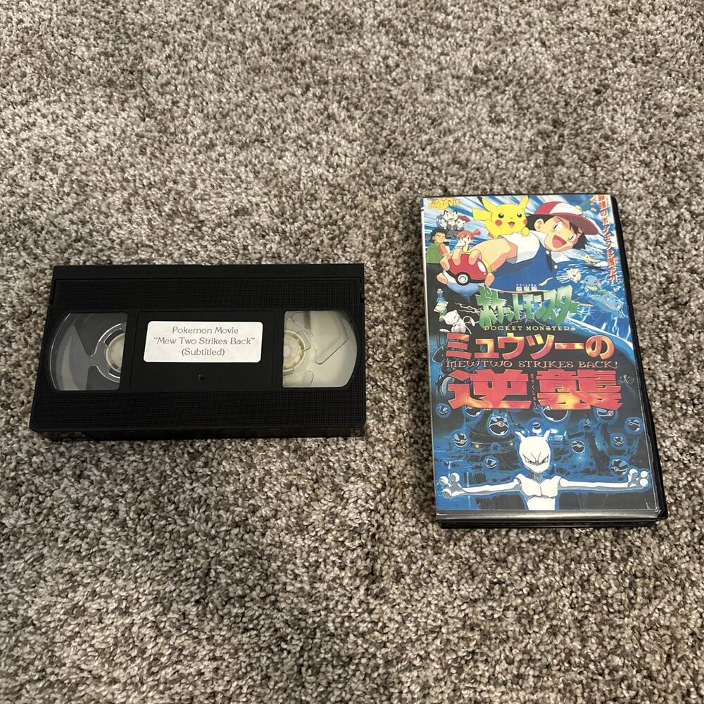 Pocket Monsters: Mewtwo Strikes Back! Vintage VHS Japan Import JAPANESE LANGUAGE
